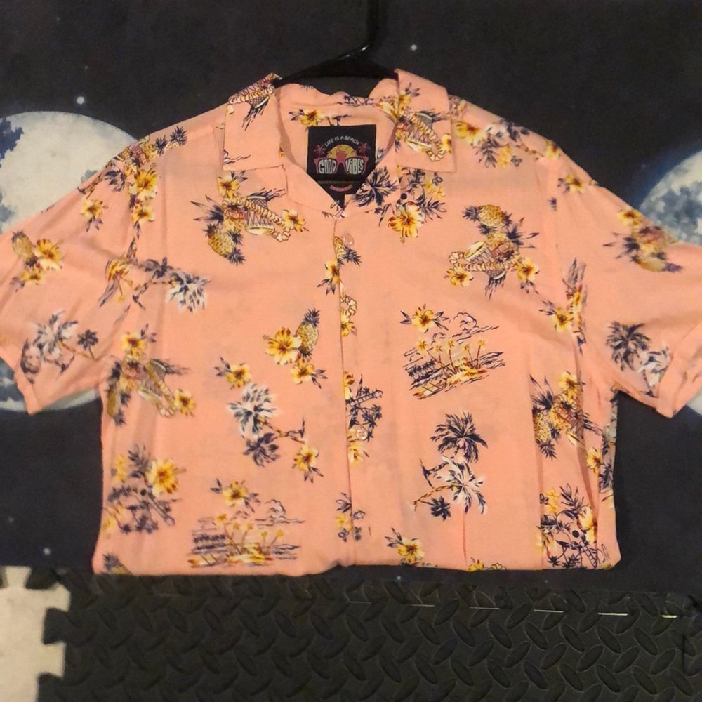 Hawaiian Shirt | Pineapples & Palm Trees